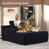 OVIOS 67''x48'' Chaise Lounge Chair Indoor, Oversized Upholstered Sofa Bed