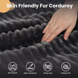 OVIOS 59" O-Shape Modular Couch, Plush Corduroy Fabric, No Assembly Required