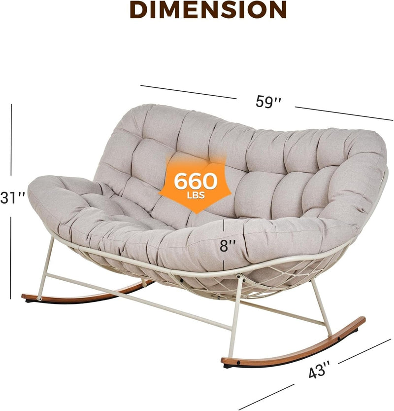 Outdoor Double Rocking Chair